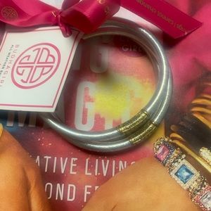 Buddha Girl Silver and Gold Bracelet Set